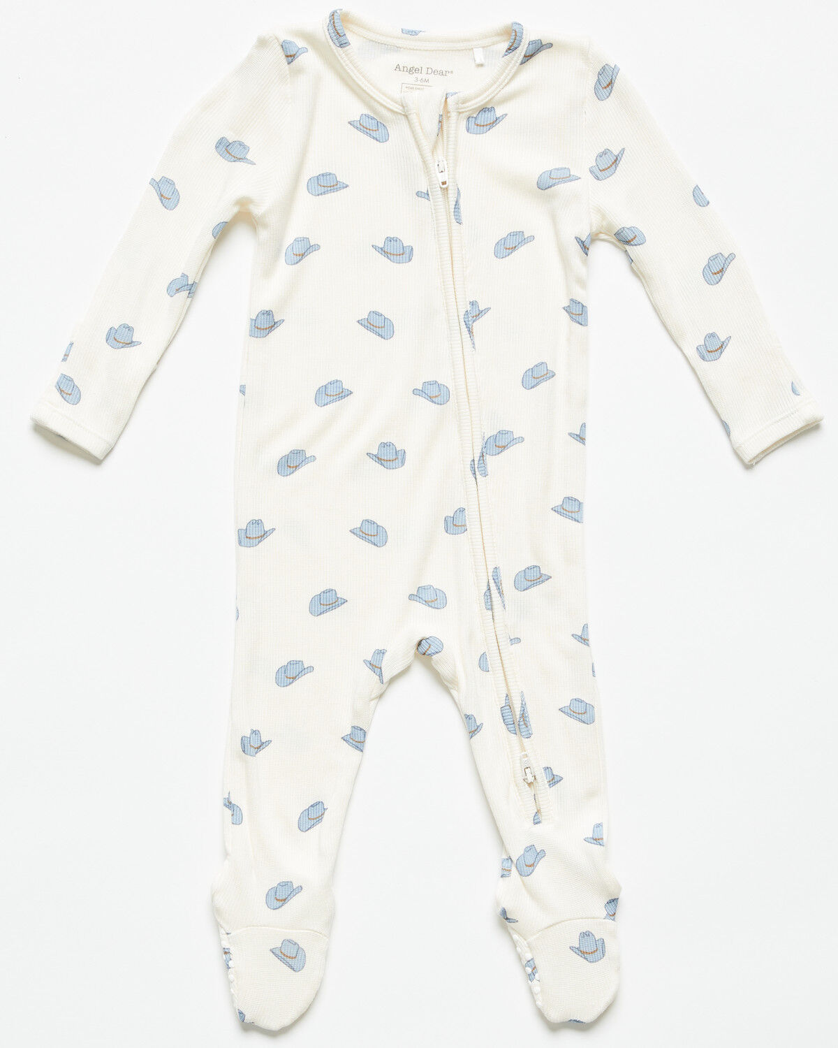 Boys' Angel Dear Infant Cowboy Hat Zippered Onesie