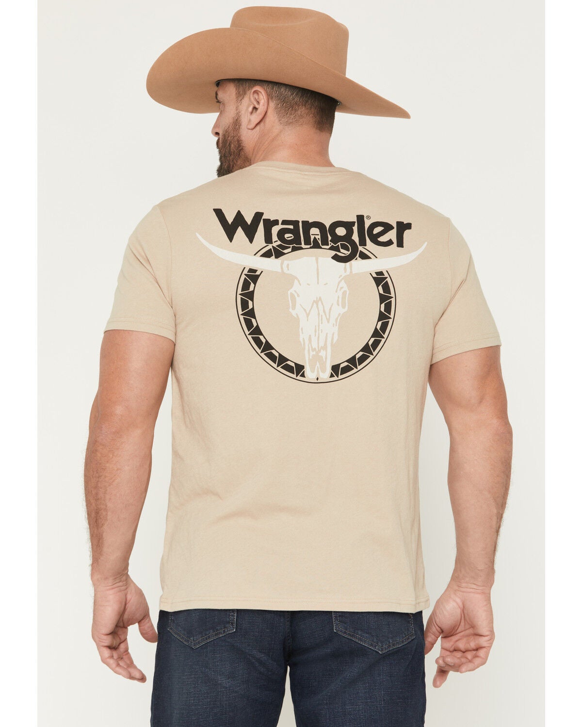Men's Wrangler Boot Barn Exclusive Steerhead Short Sleeve Graphic T-Sh