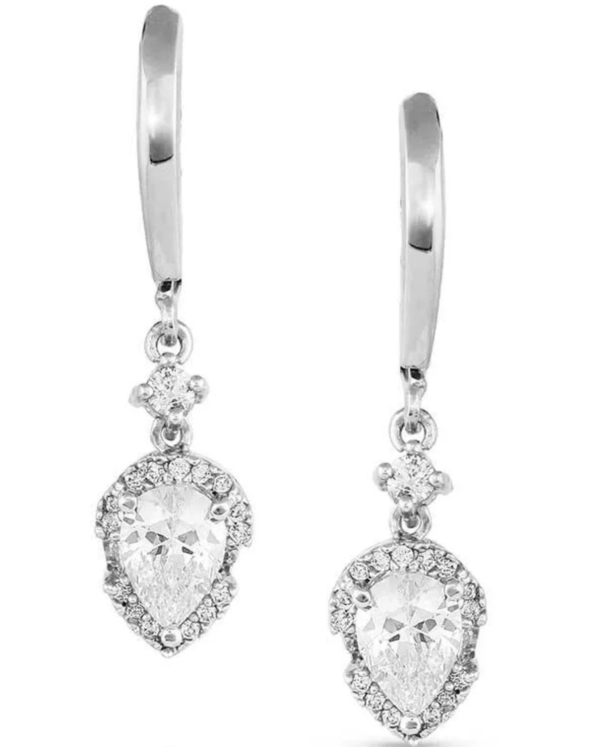 Women's Montana Silversmiths Poised Perfection Crystal Earrings