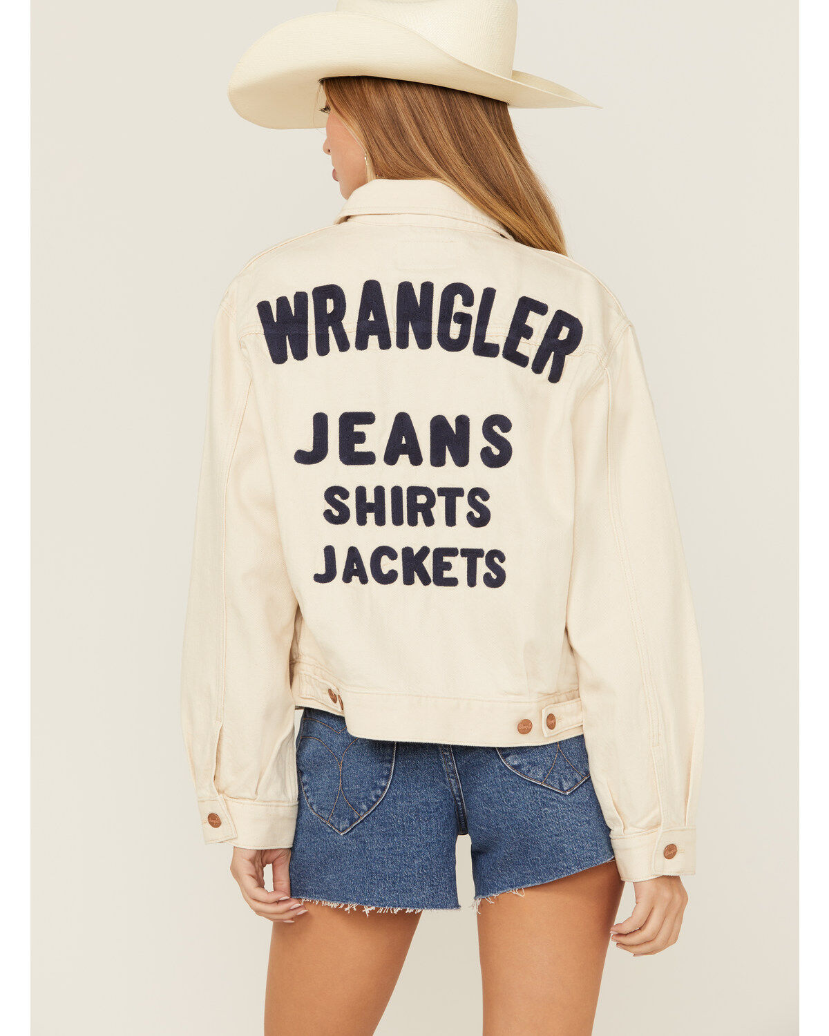 Women's Wrangler Logo Denim Trucker Jacket