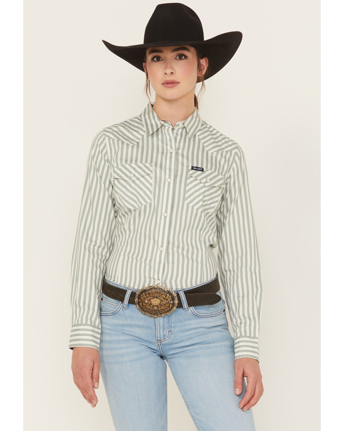 Women's Wrangler Retro Striped Long Sleeve Snap Western Shirt