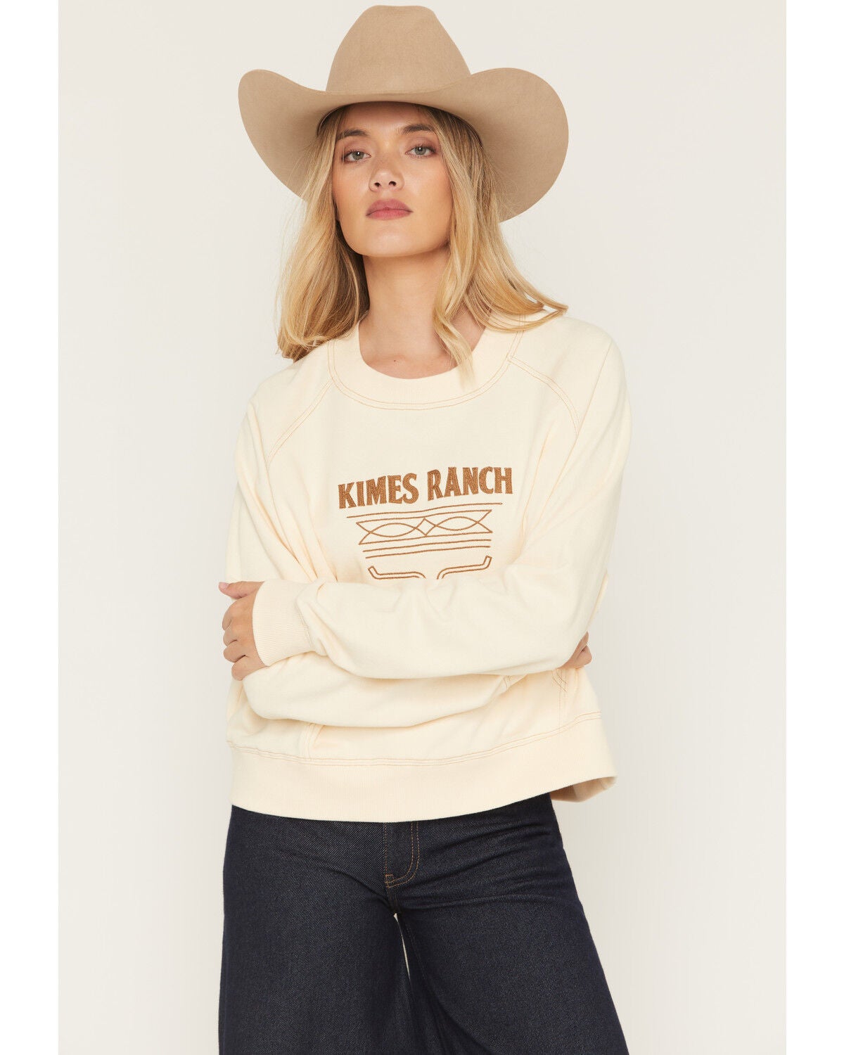 Women's Kimes Ranch Lexi Logo Embroidered Crewneck