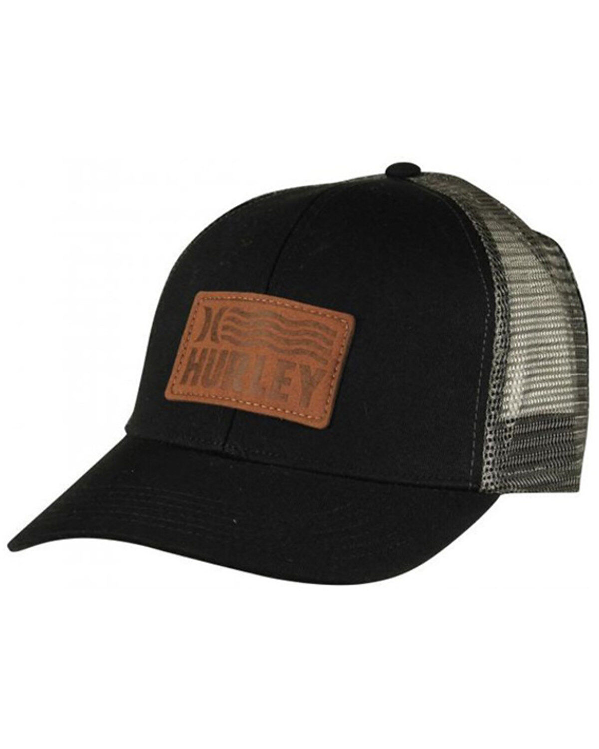 Men's Hurley Waves Logo Patch Mesh Back Trucker Cap