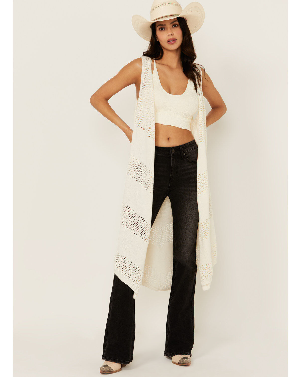 Women's Wrangler Retro Crochet Duster Vest