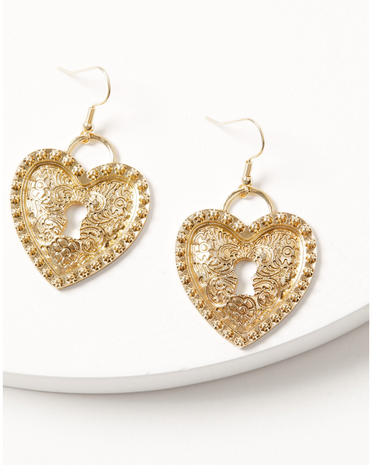 Women's Shyanne Western Muse Heart Concho Earrings