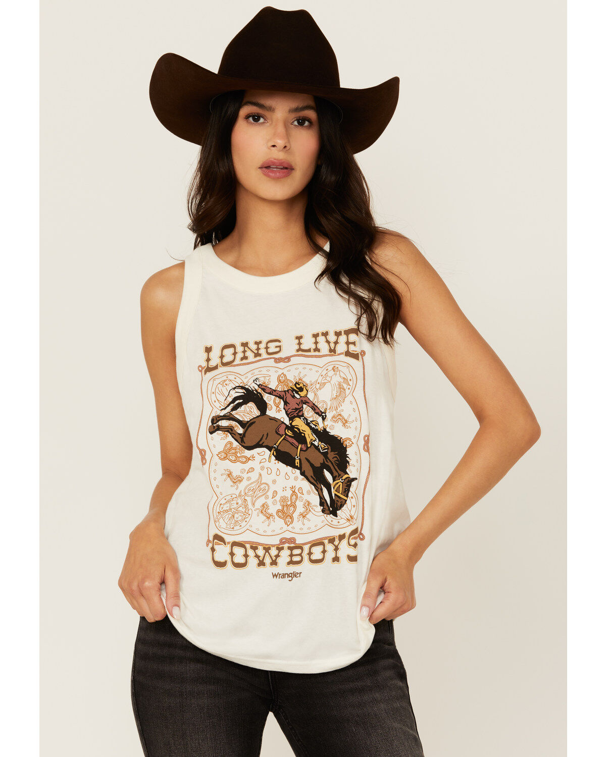 Women's Wrangler Long Live Cowboys Graphic Tank