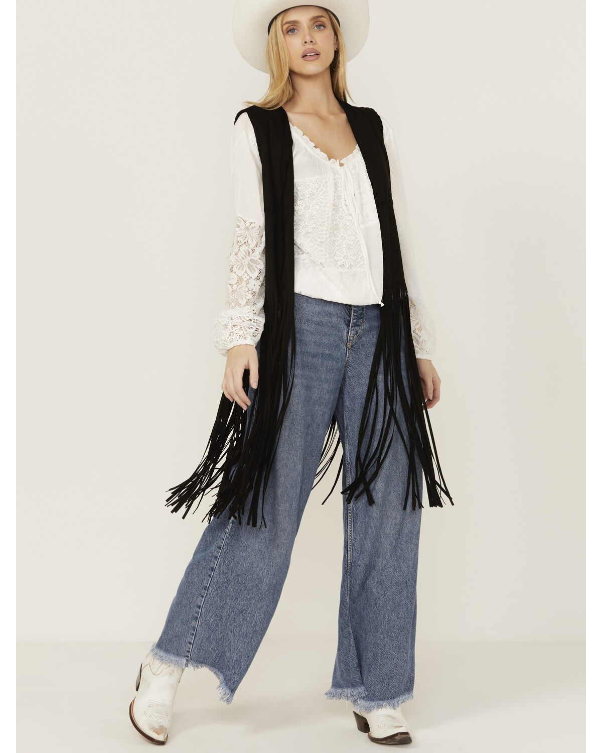 Women's Fornia Suede Fringe Vest