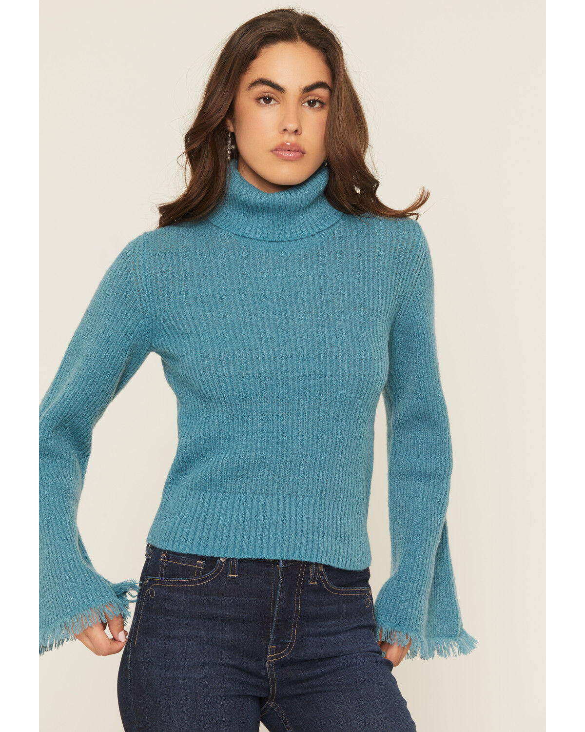 Women's Shyanne Bell Sleeve Marled Sweater