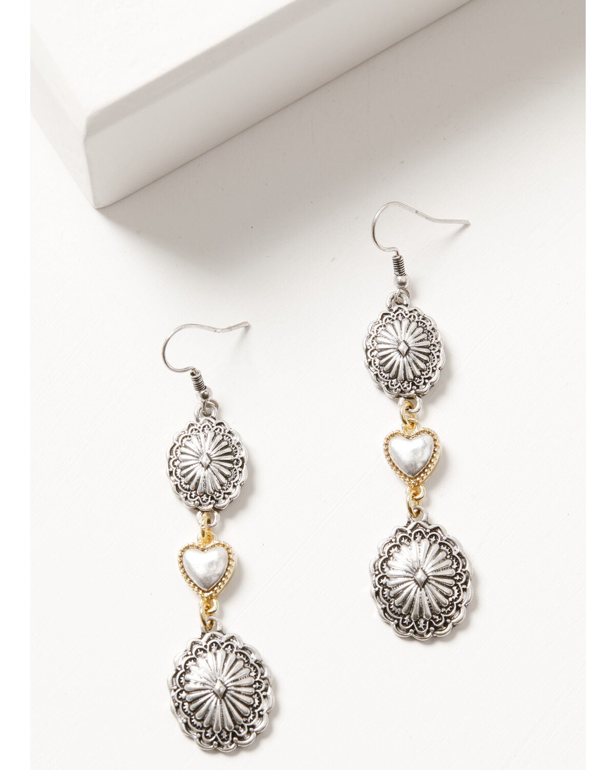 Women's Shyanne Western Muse Mixed Heart Concho Dangle Earrings