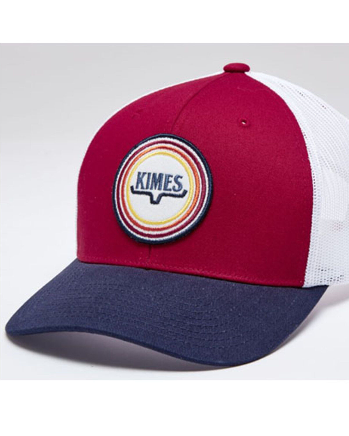 Men's Kimes Ranch Red Super Sonic Logo Patch Mesh-Back Ball Cap