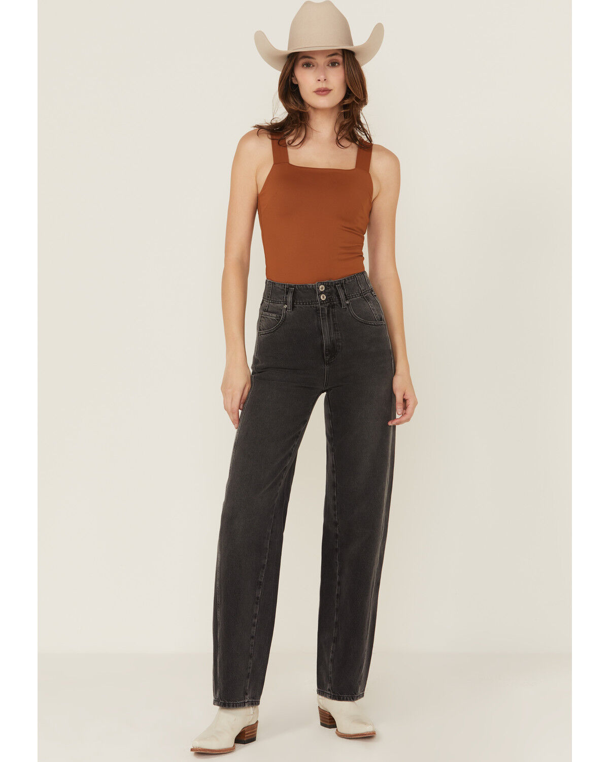 Women's Free People Aster High Rise Straight Denim Jeans