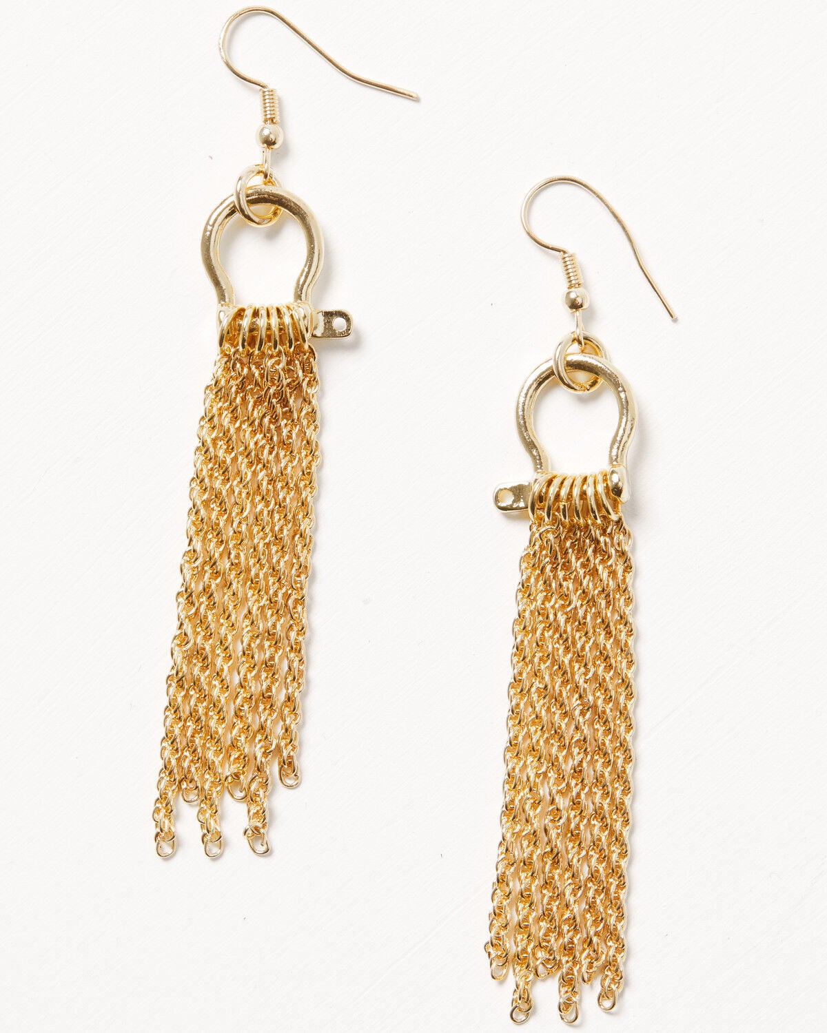 Women's Shyanne Western Muse Horse Bit Chain Fringe Earrings