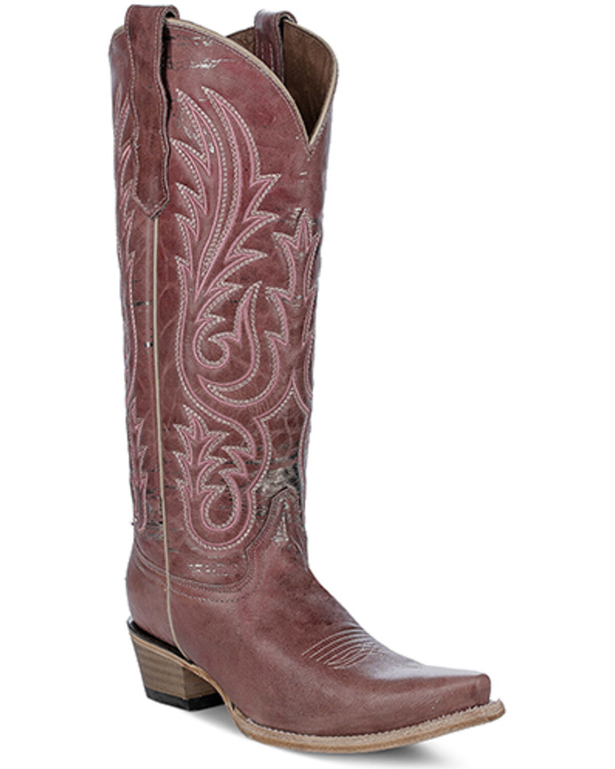 Women's Circle G Embroidered Tall Western Boots - Snip Toe