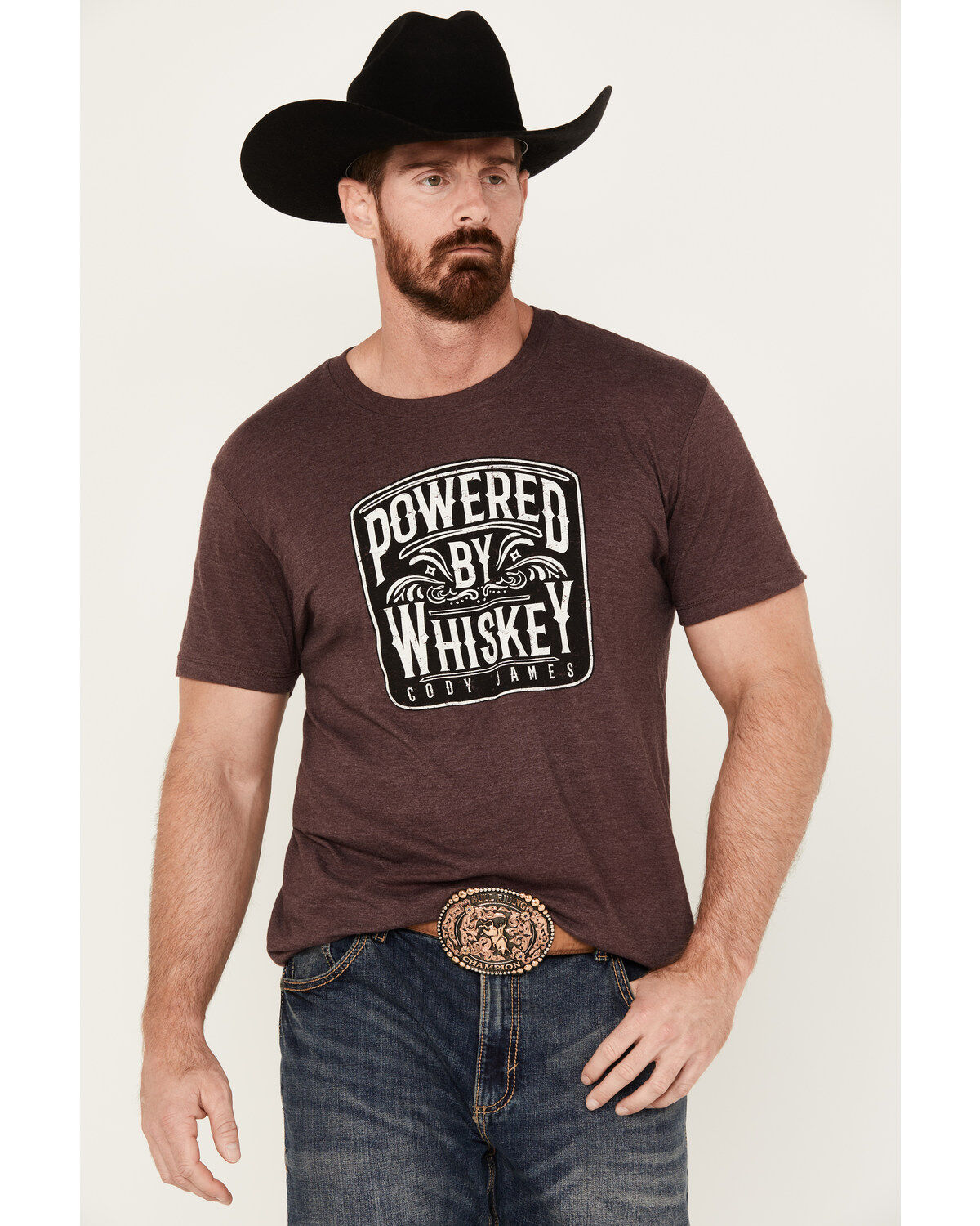 Men's Cody James Powered By Whiskey Short Sleeve Graphic T-Shirt