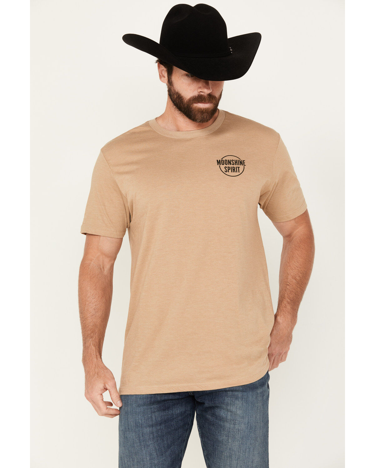 Men's Moonshine Spirit Card Player Short Sleeve Graphic T-Shirt