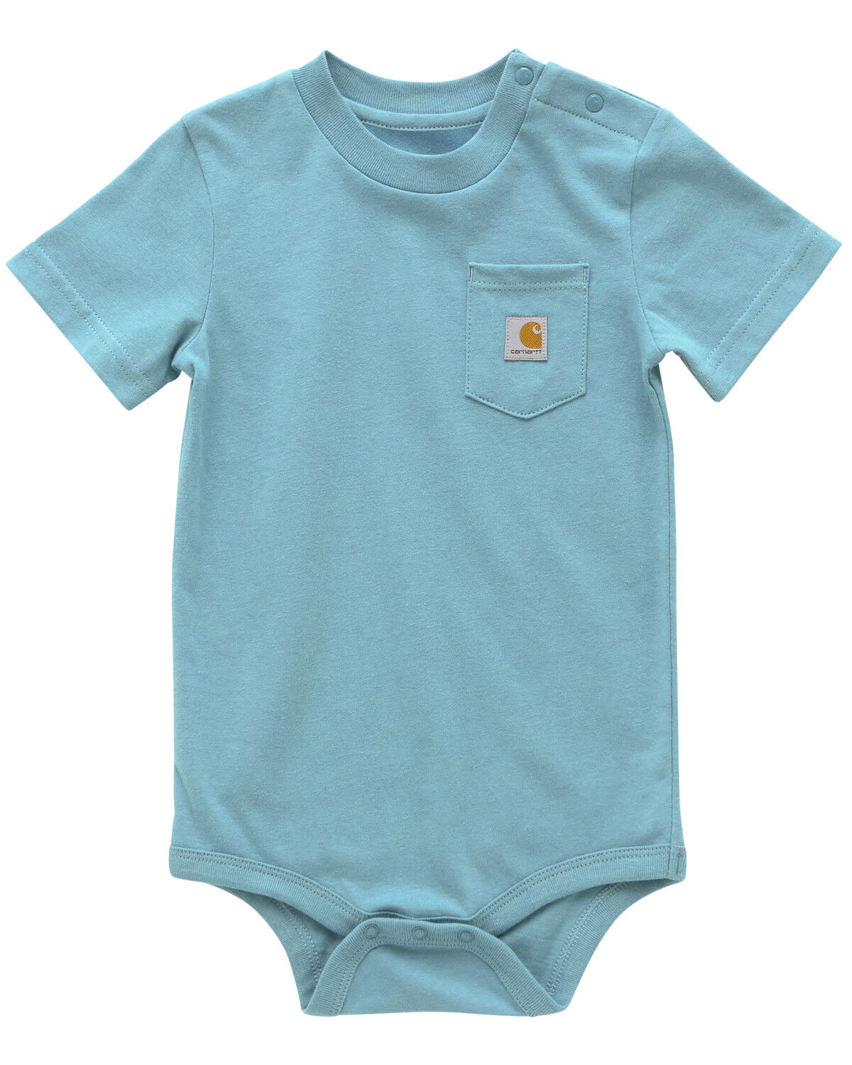 Boys' Carhartt Infant Solid Short Sleeve Snap Onesie