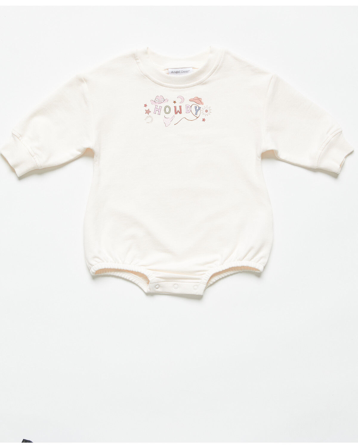 Girls' Angel Dear Infant Howdy Long Sleeve Onesie