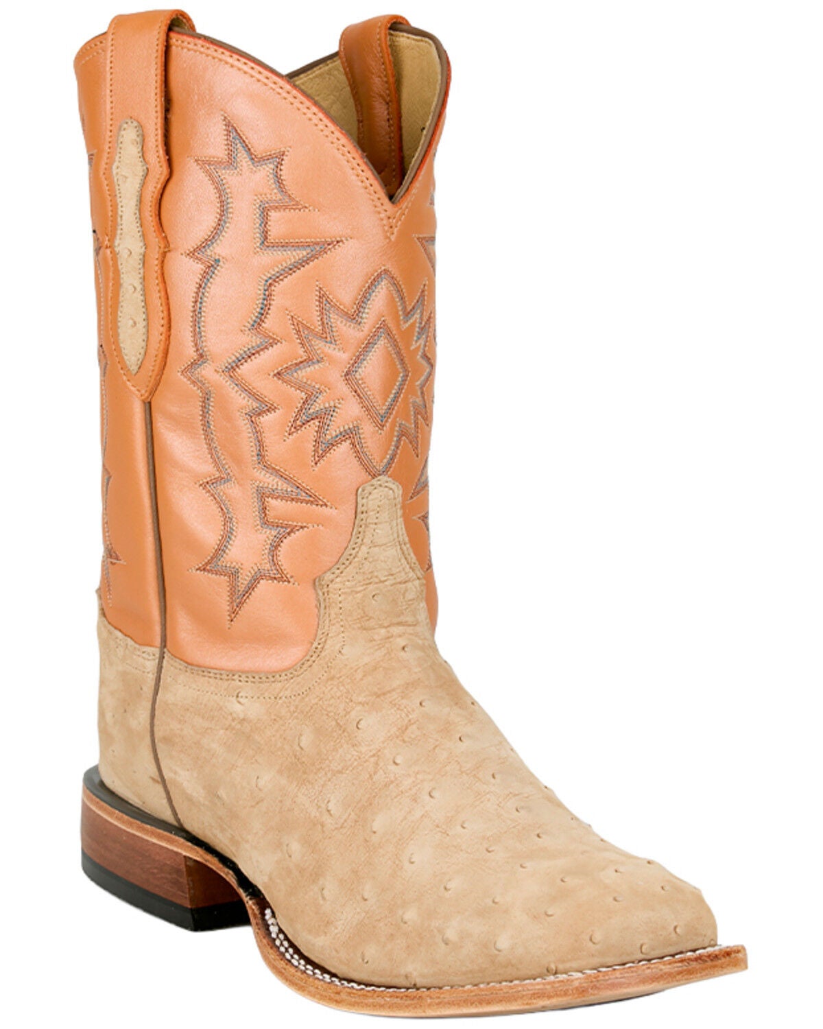 Men's Tony Lama Heritage Carlos Exotic Ostrich Western Boots - Broad S