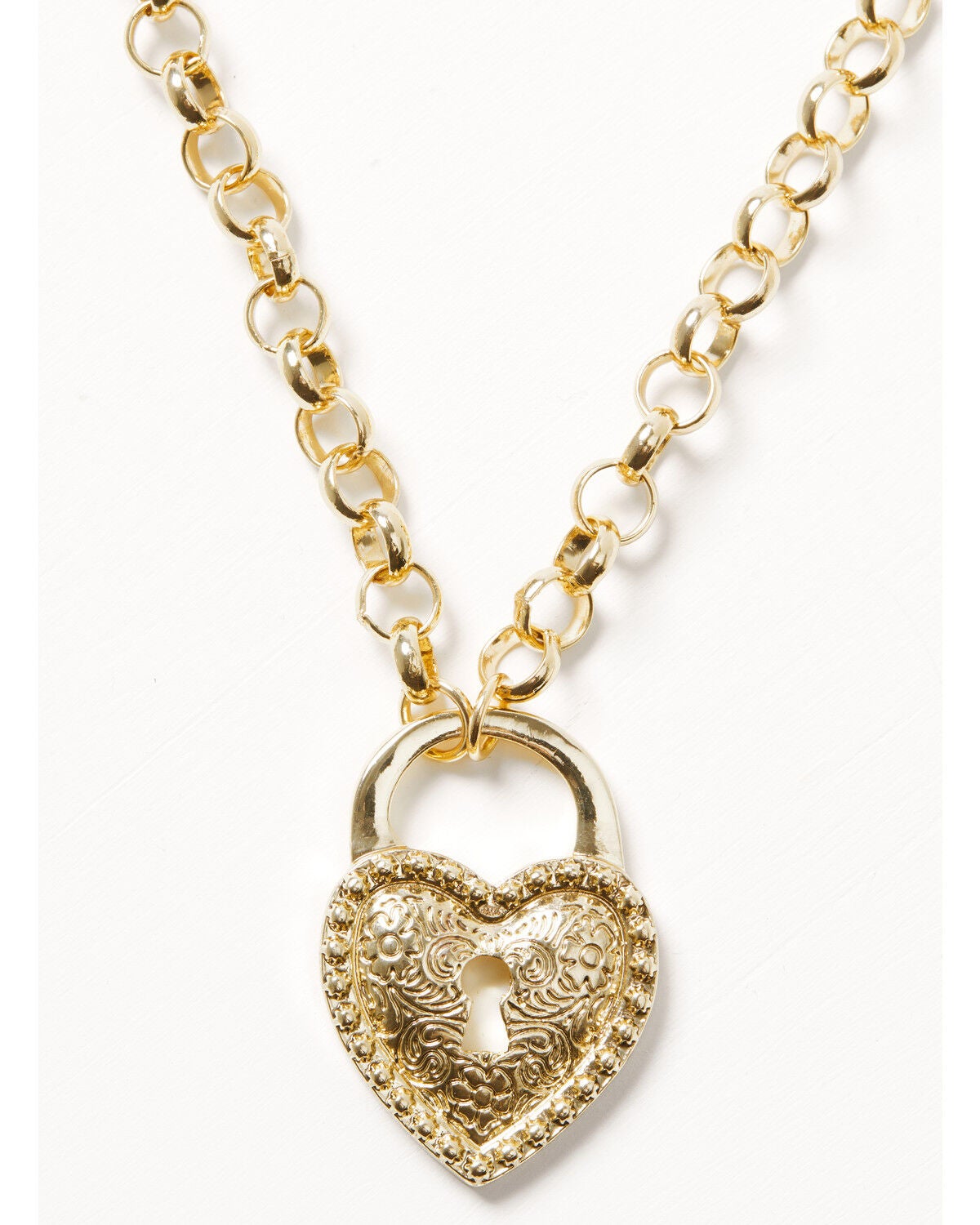 Women's Shyanne Western Muse Heart Concho Statement Necklace