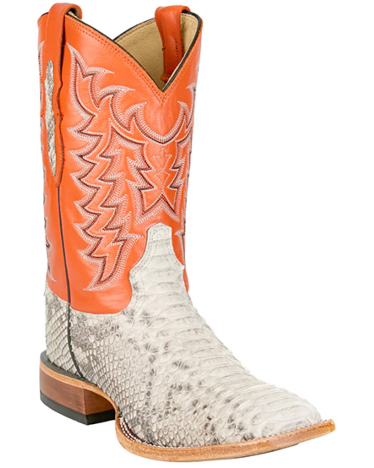 Men's Tony Lama Heritage Exotic Python Western Boots - Broad Square To