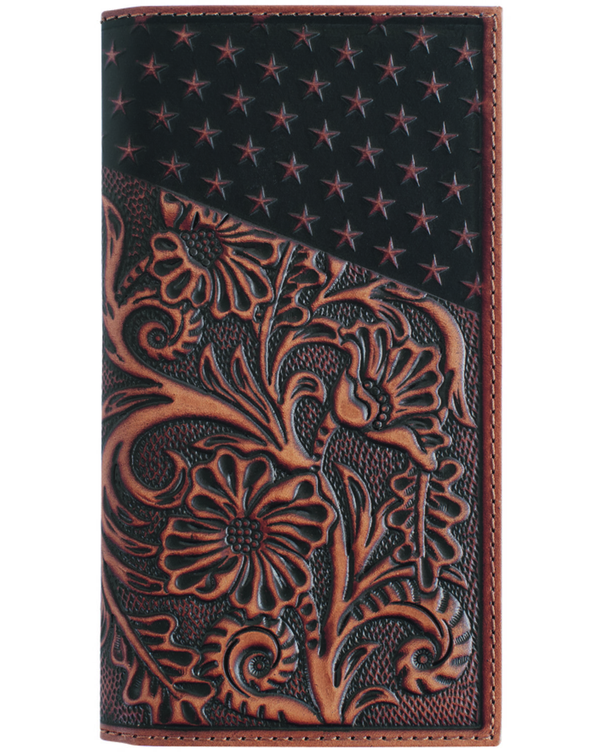 Men's Cody James Americana Tooled Leather Rodeo Wallet