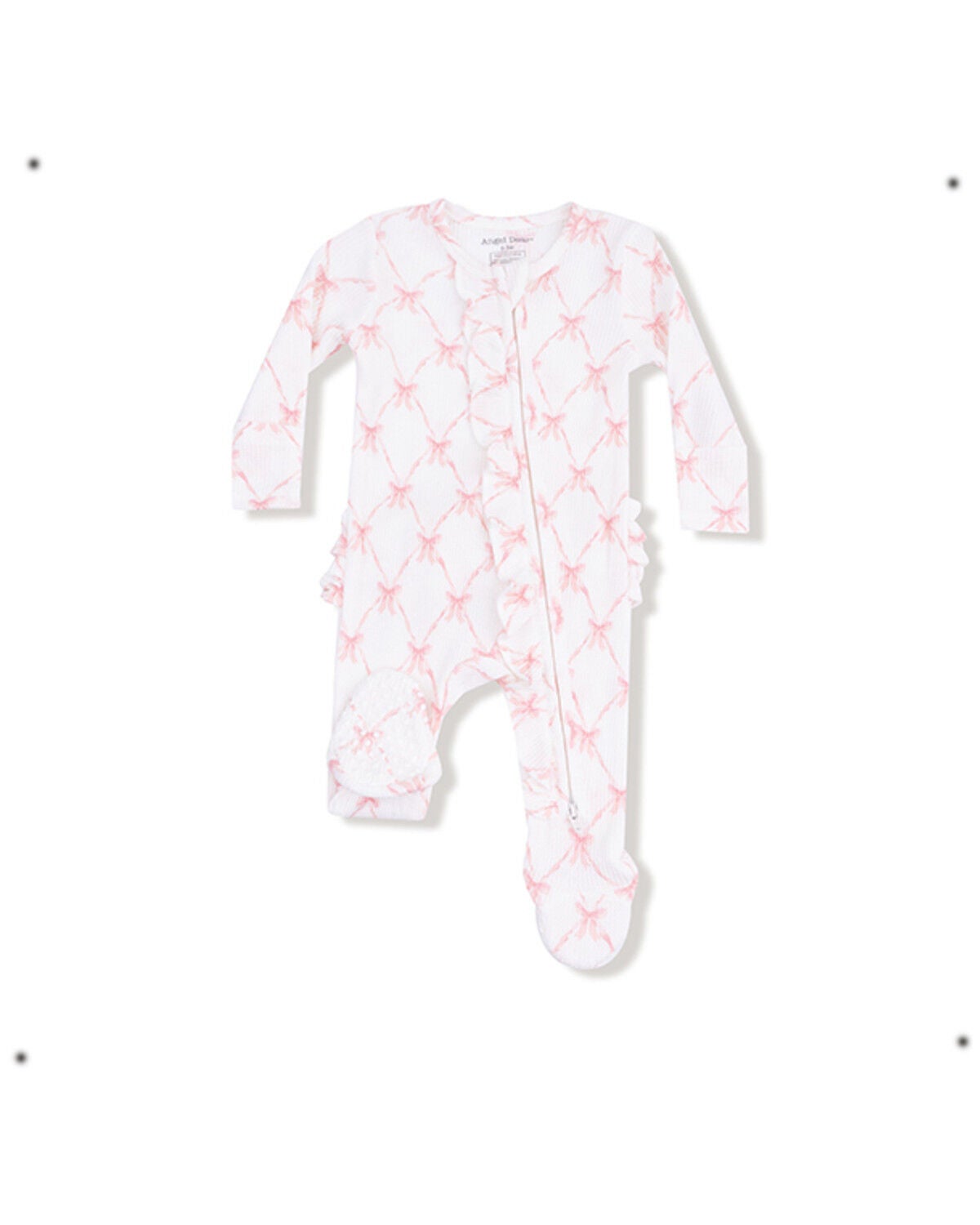 Girls' Angel Dear Infant Bow Zipper Onesie