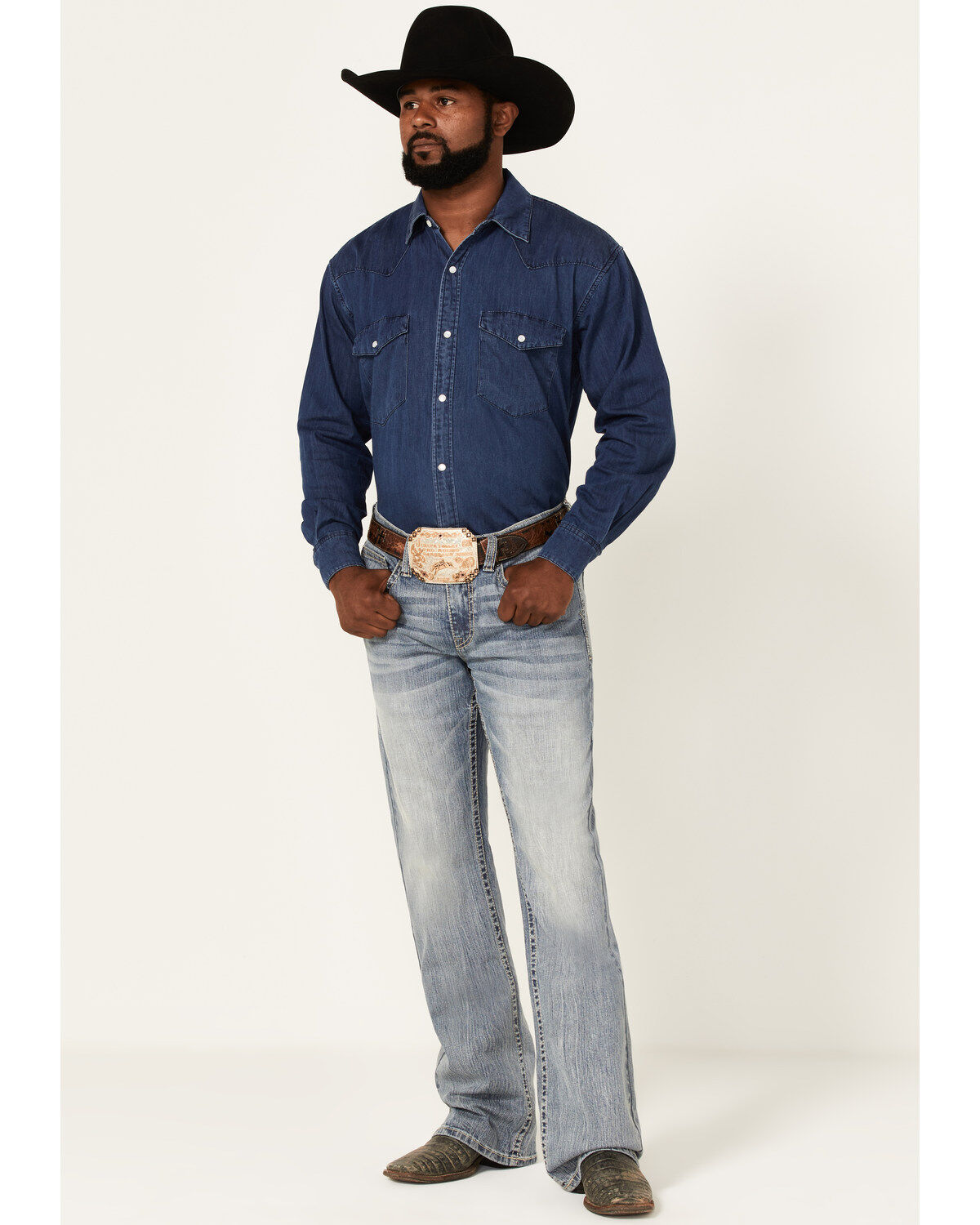 Men's Cody James Hacienda Medium Wash Stretch Slim Bootcut Jeans
