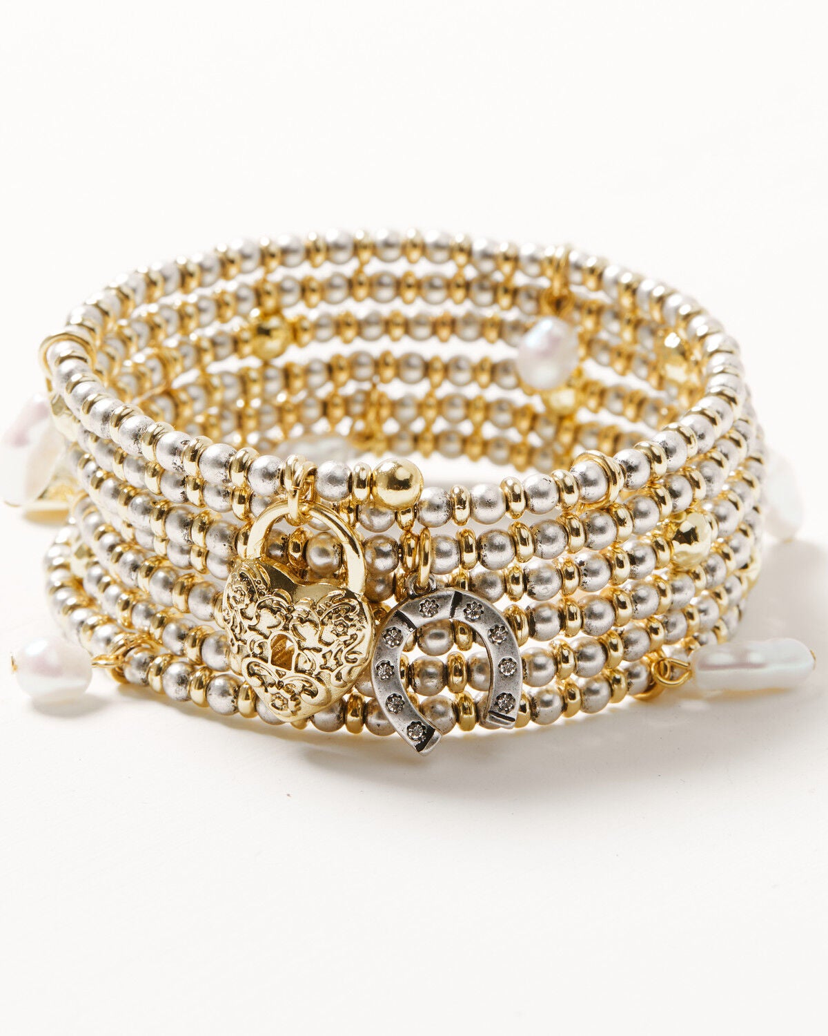 Women's Shyanne Western Muse Cowgirl Charms Wrap Beaded Bracelet