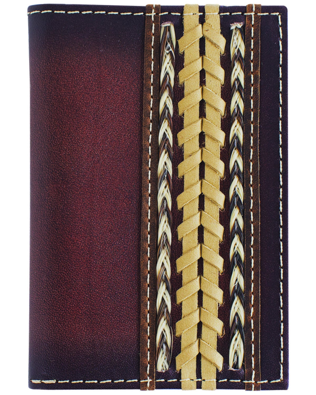 Men's Cody James Braided Horsehair Leather Bifold Wallet