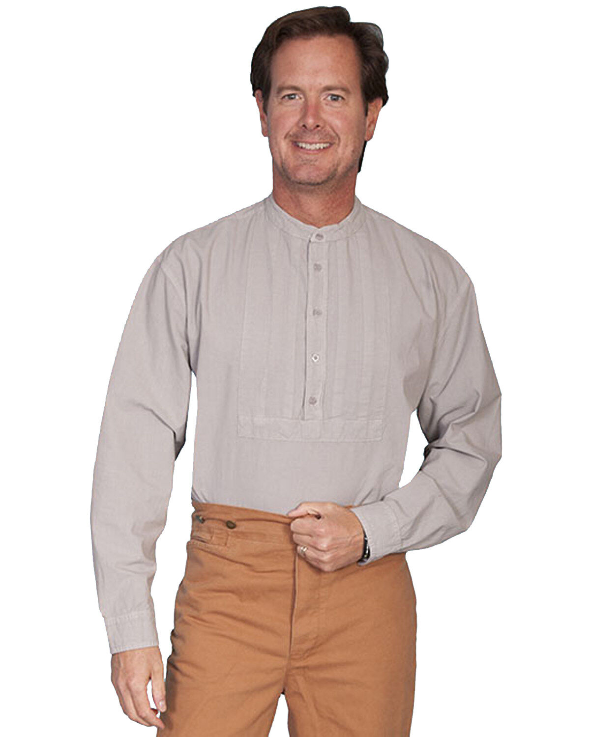 Scully Rangewear by Pleated Inset Bib Shirt - Big & Tall
