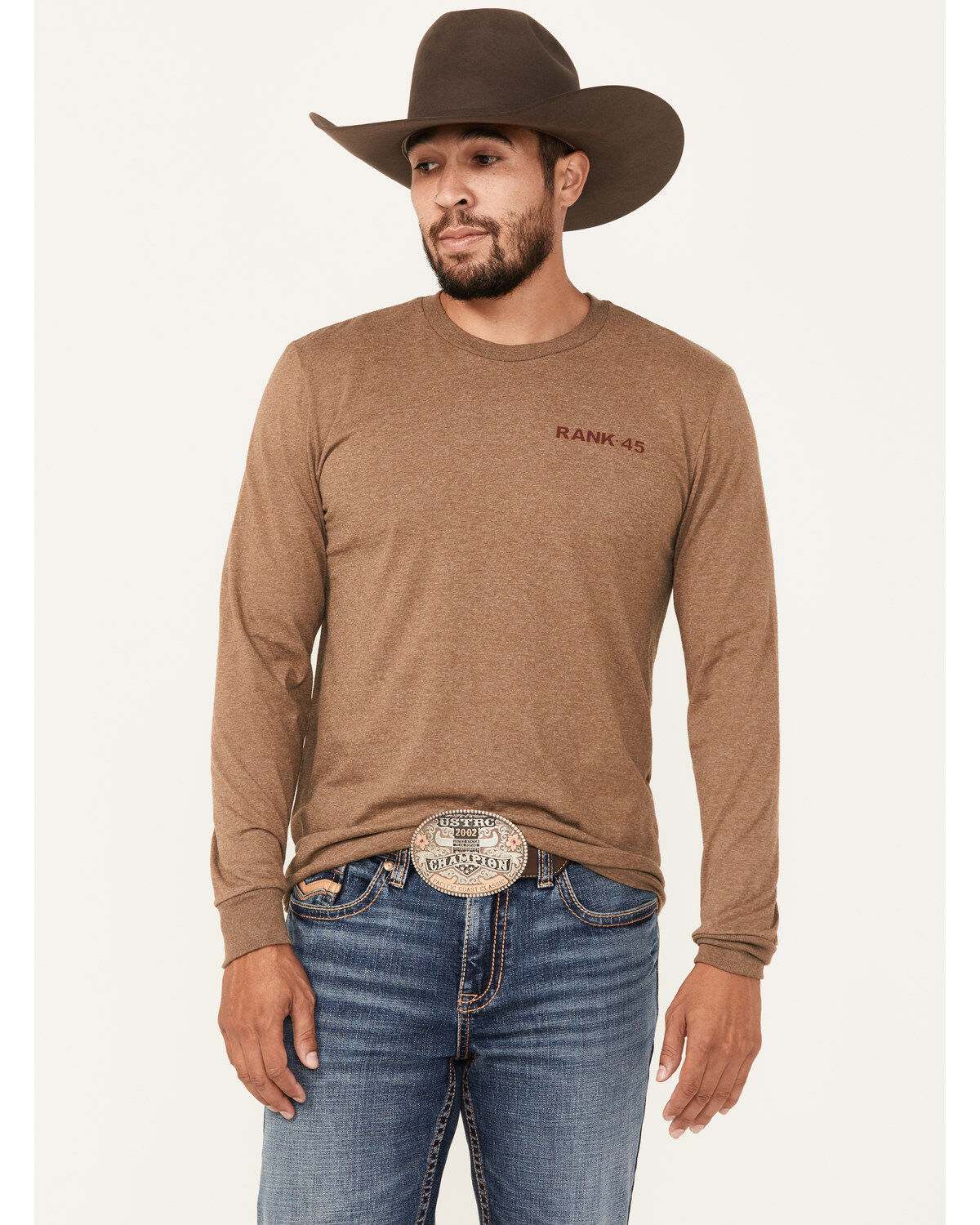 Men's RANK 45 Chardon Western Long Sleeve Graphic T-Shirt