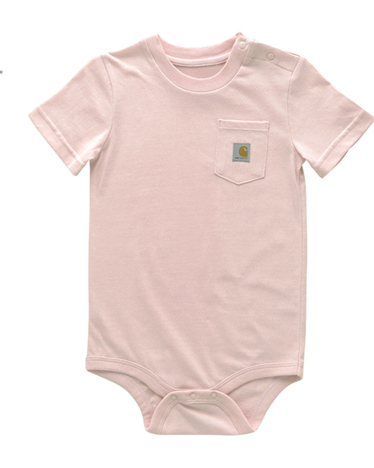 Girls' Carhartt Infant Solid Short Sleeve Snap Onesie