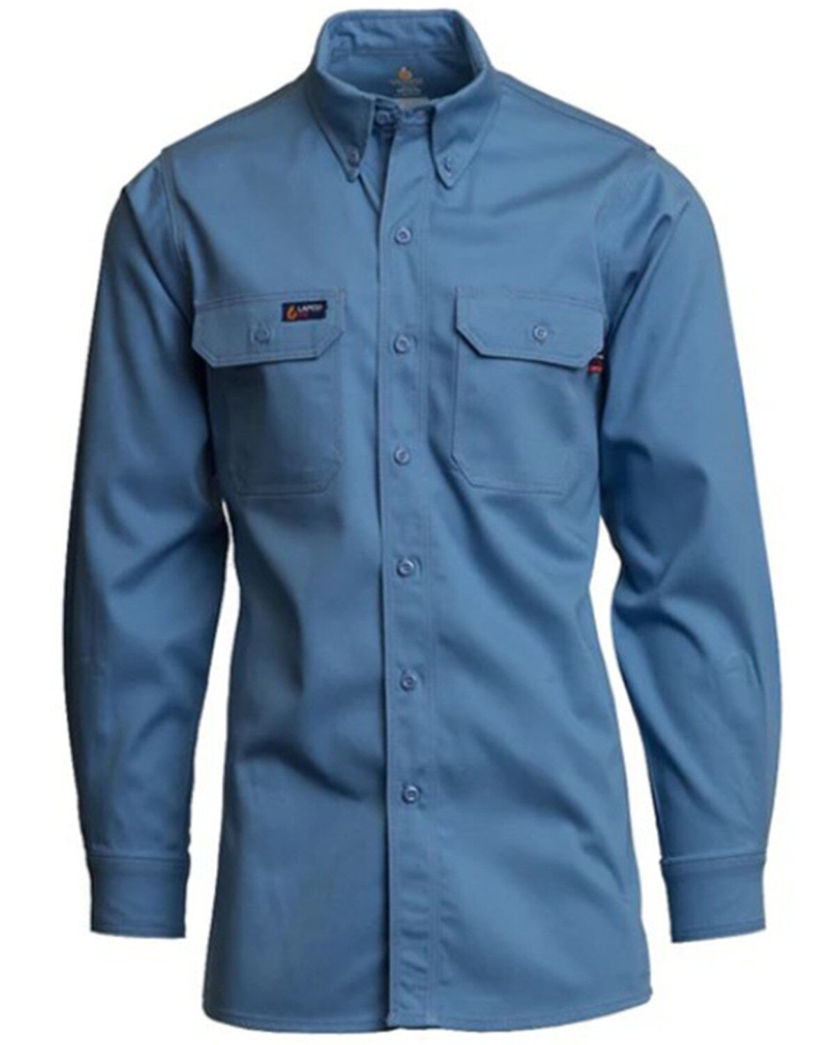 Men's Lapco FR Solid Long Sleeve Button-Down Western Work Shirt - Big
