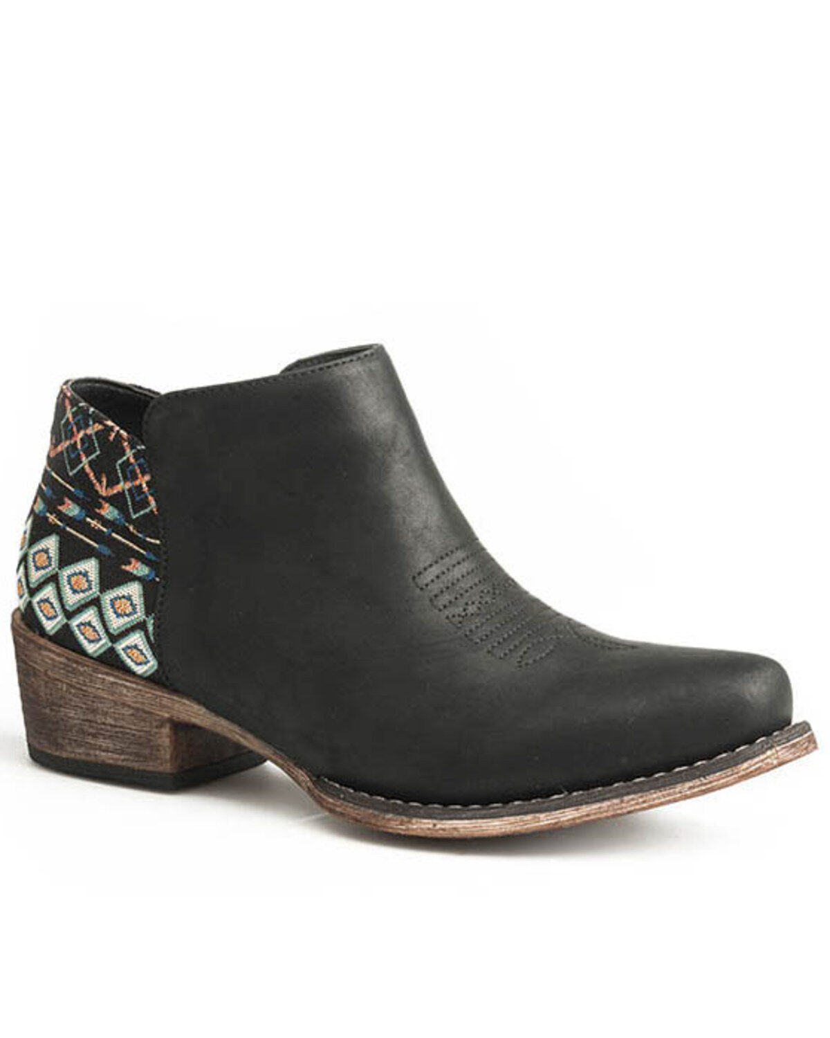 Women's Roper Sedona Southwestern Heel Fashion Booties - Snip Top