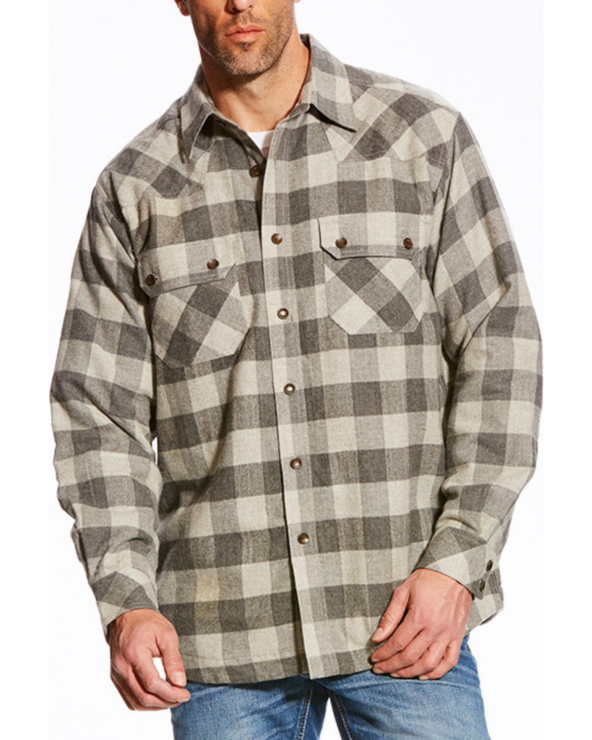 Men's Ariat Wes Retro Western Woven Shirt Jacket
