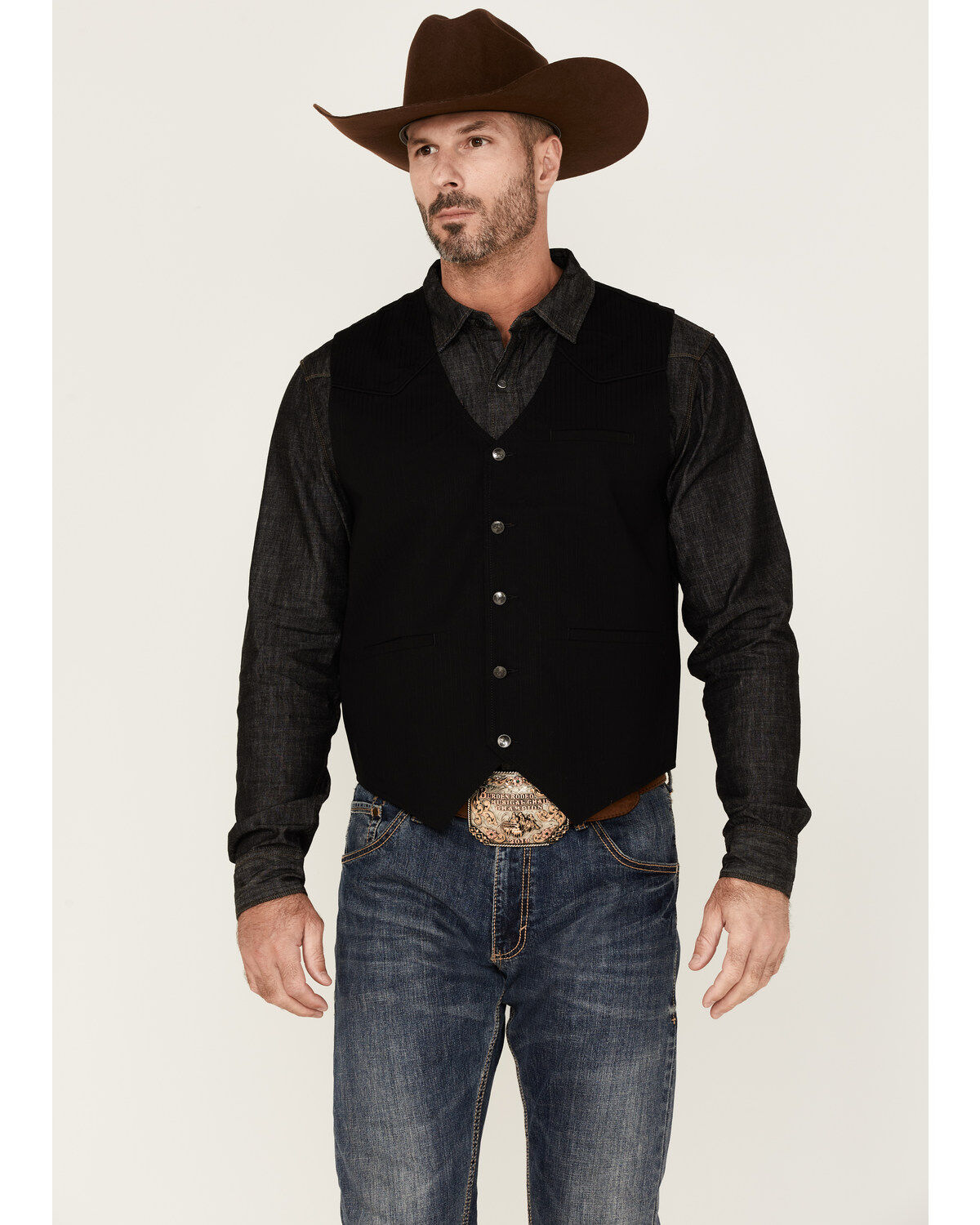 Men's Moonshine Spirit Sunday Brunch Button Down Western Vest