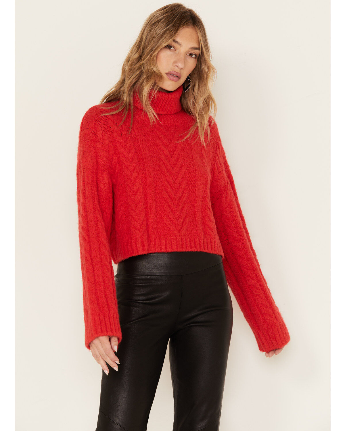 Women's Revel Cable Knit Turtleneck Sweater