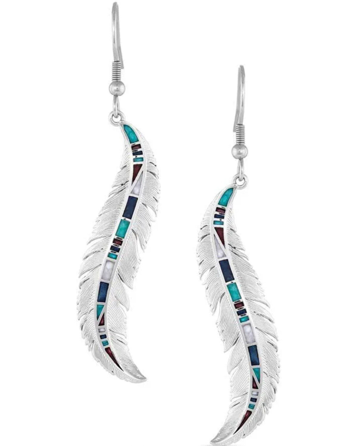 Women's Montana Silversmiths Breaking Trail Feather Earrings