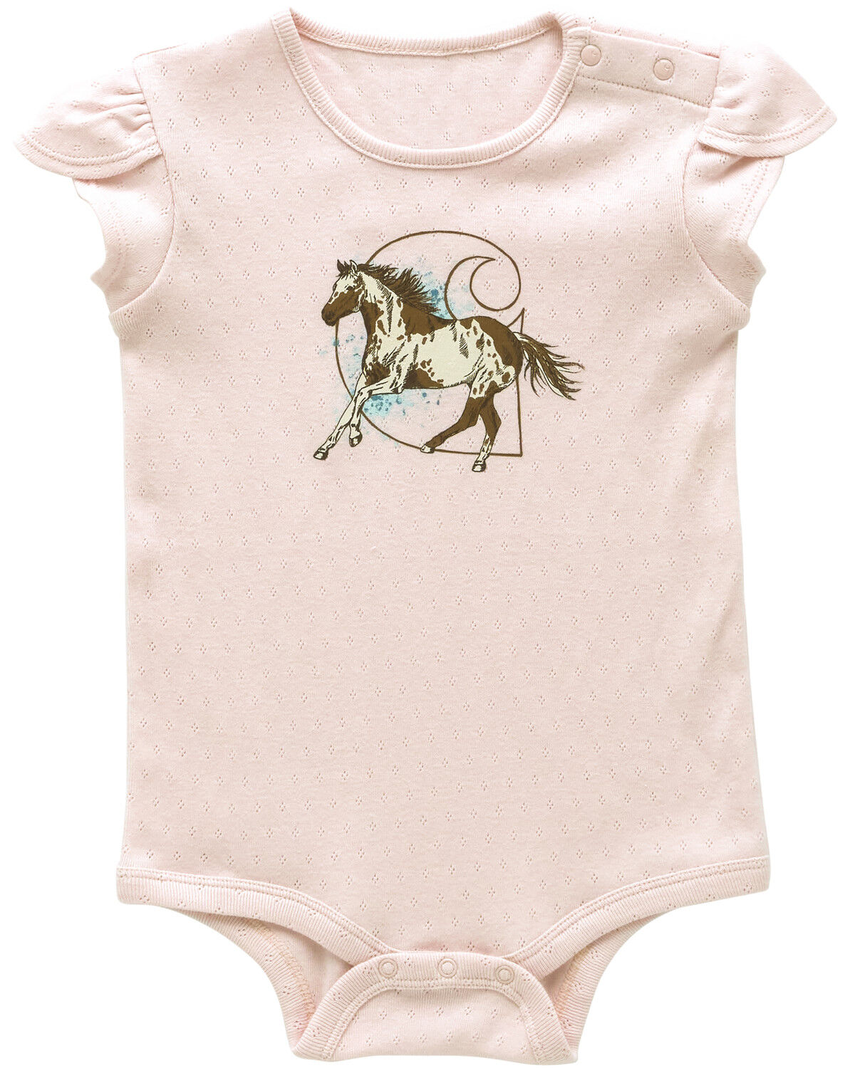 Girls' Carhartt Infant Horse Logo Short Sleeve Onesie