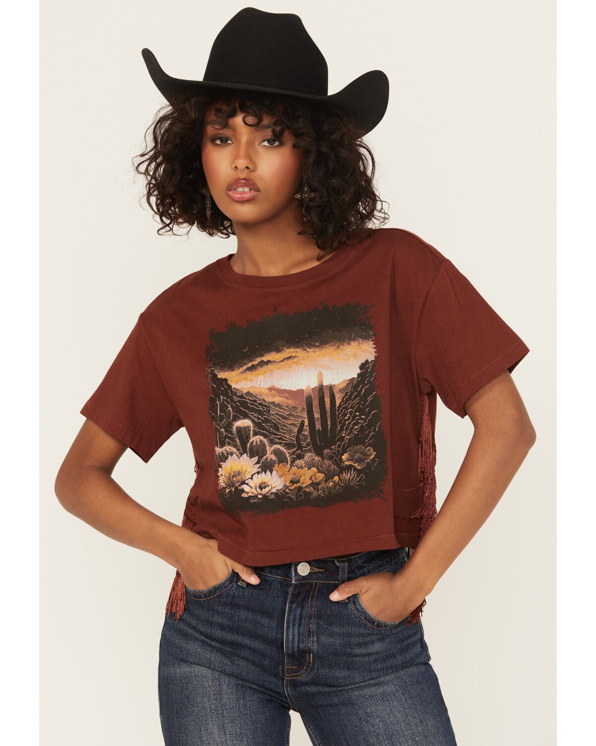 Women's Shyanne Fringe Scenic Short Sleeve Graphic Tee