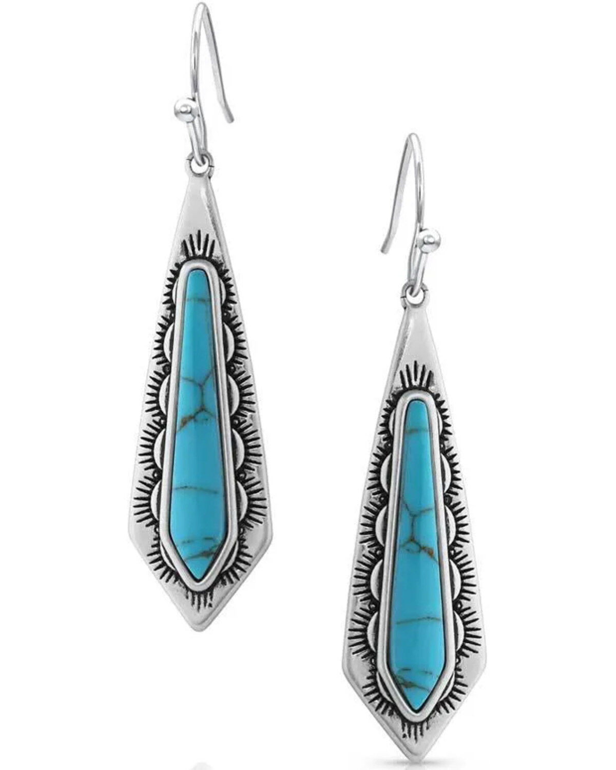 Montana Silversmiths Southwest Turquoise Stream Earrings