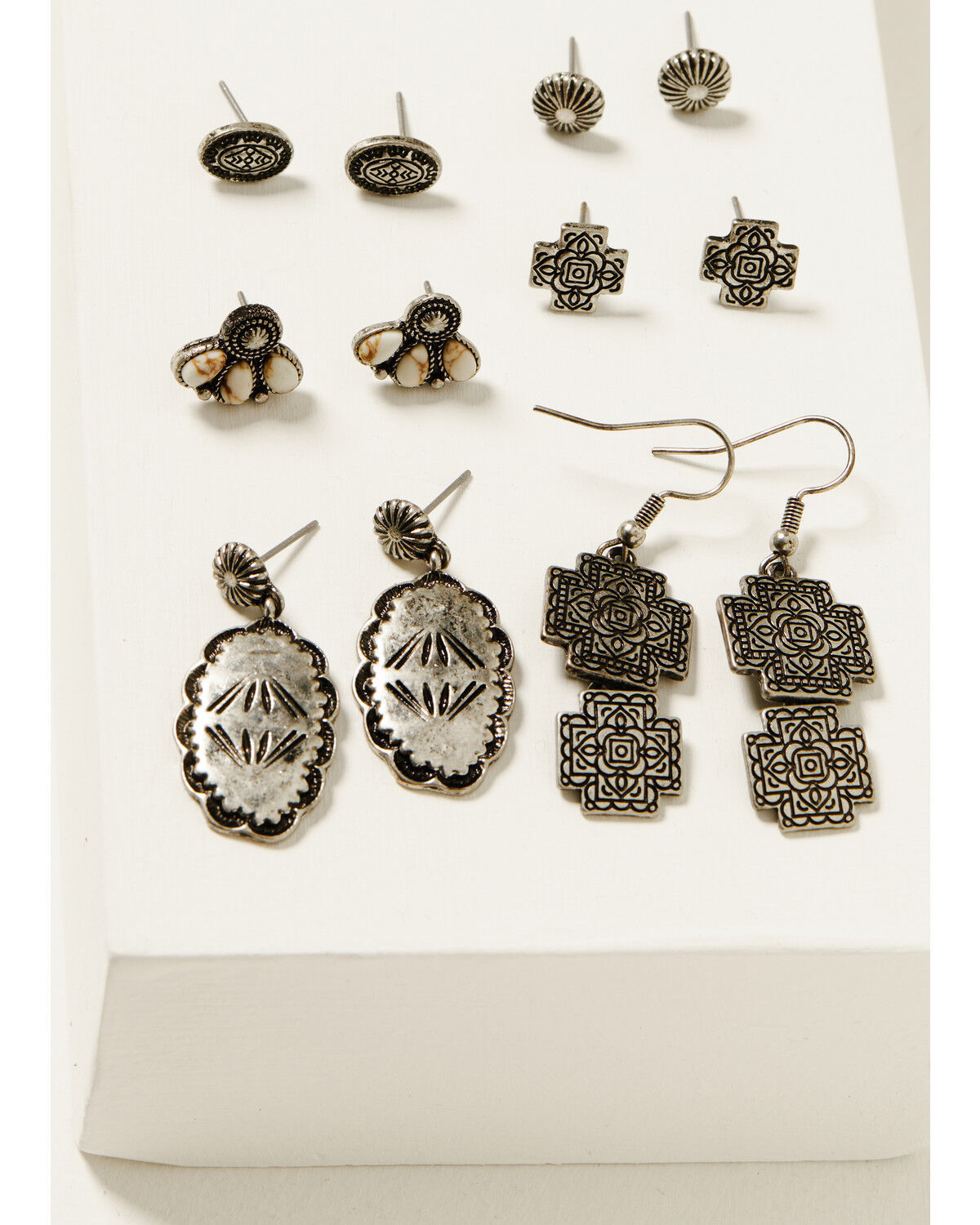 Women's Shyanne Isla Oasis Stamped Earring Set - 6 Piece