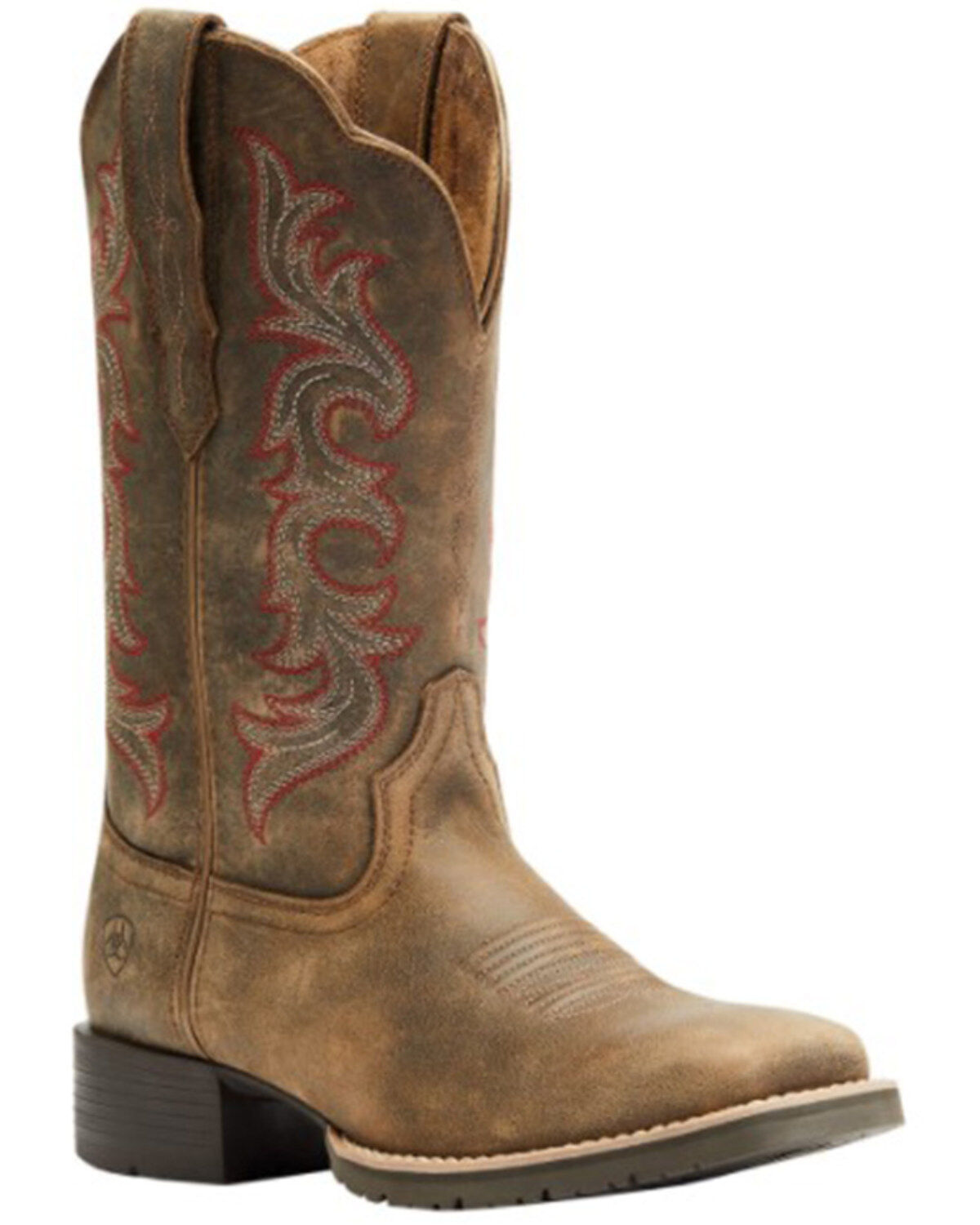 Women's Ariat Hybrid Rancher Stretchfit Roper Western Boots - Broad Sq
