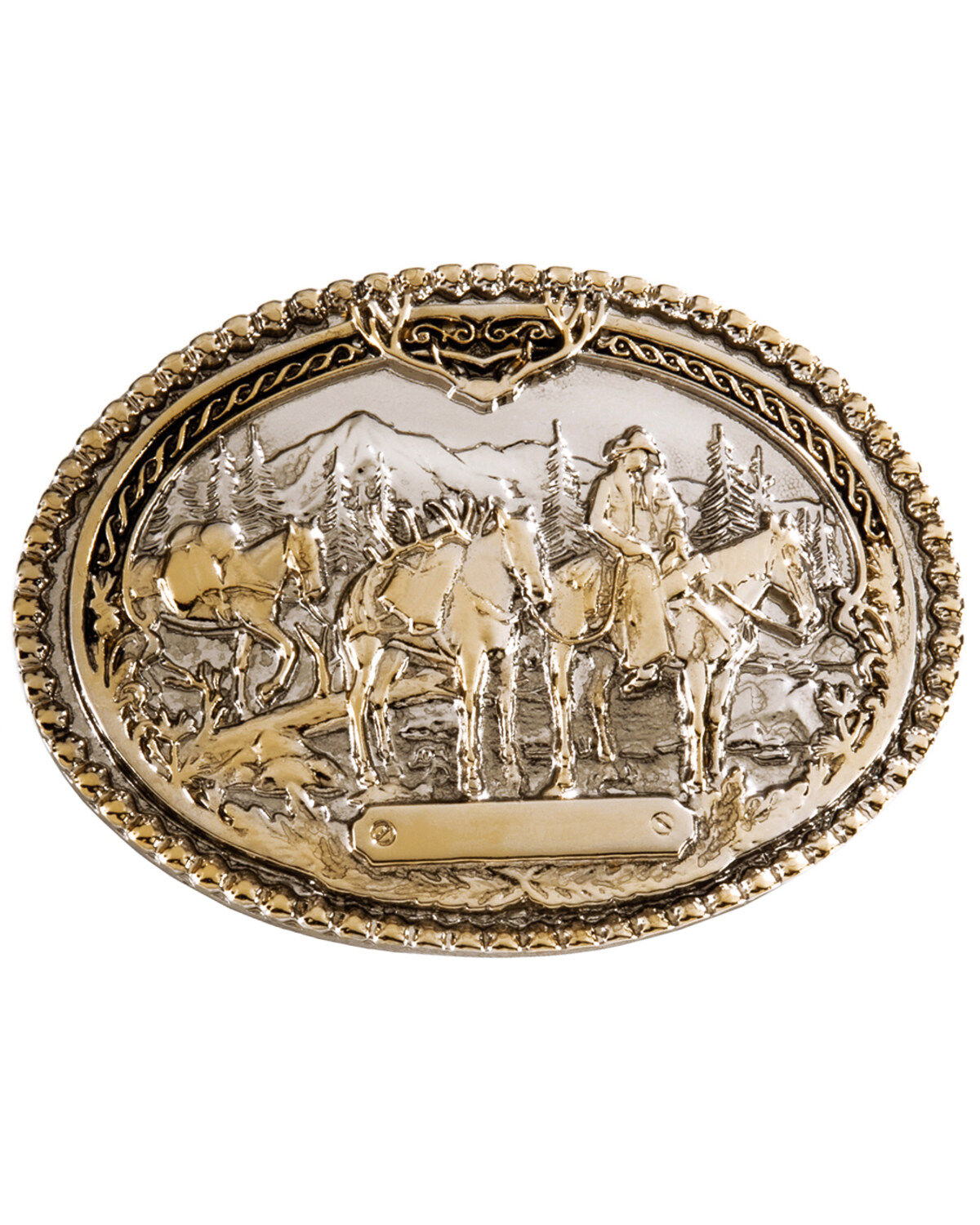 Men's Montana Silversmiths Horse Pack & Rider Belt Buckle