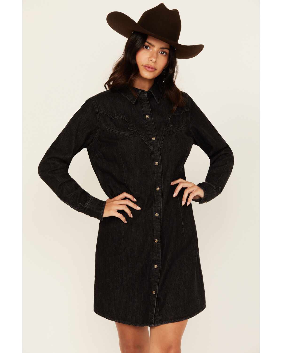 Women's Wrangler Retro Long Sleeve Denim Mini Dress