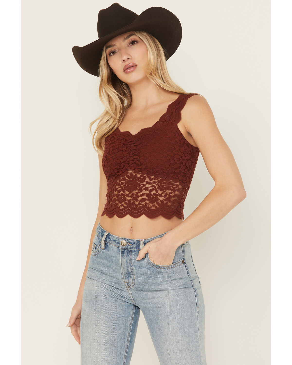 Women's Shyanne Fitted Stretch Lace Cami