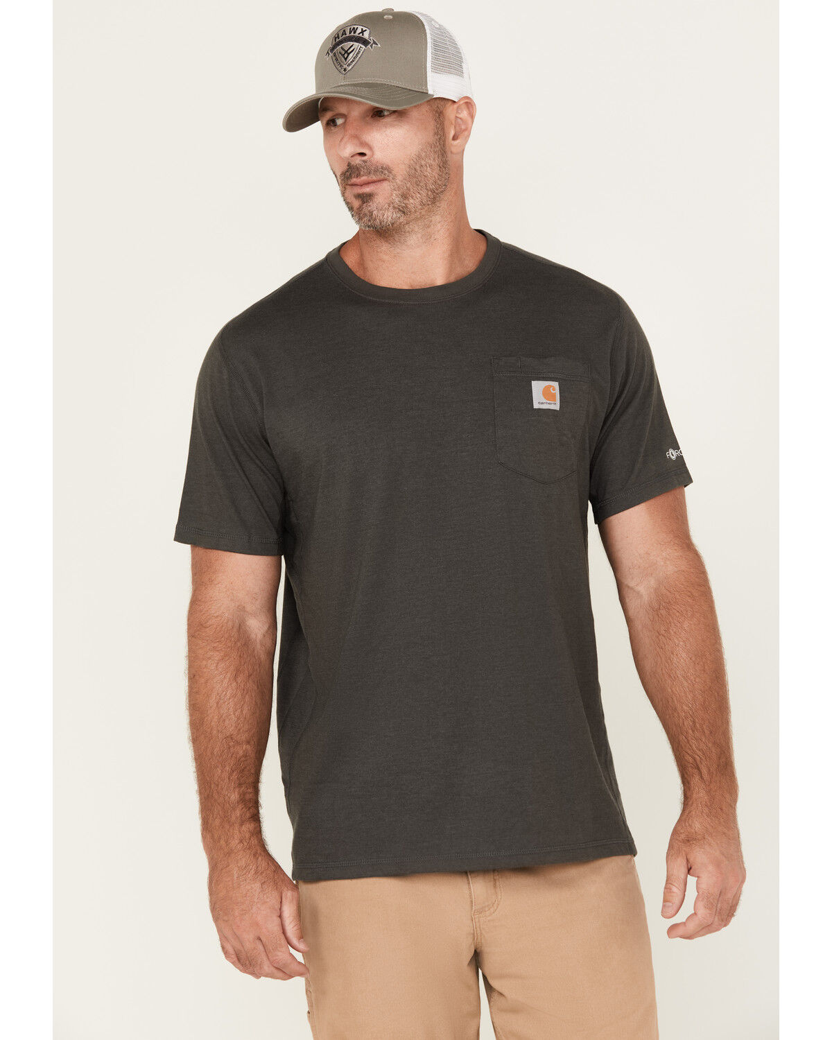 Men's Carhartt Force Relaxed Midweight Logo Pocket Work T-Shirt