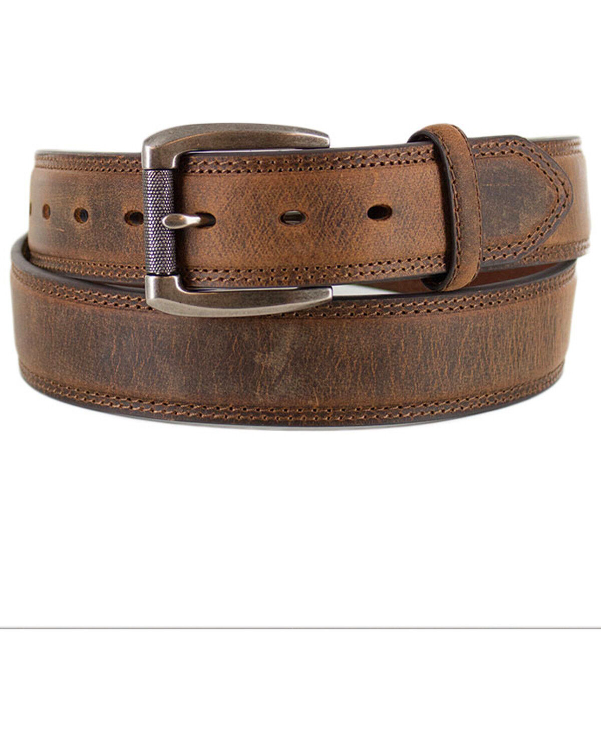 Men's American Worker Tan 1-1/2 Feather Edge Distressed Belt