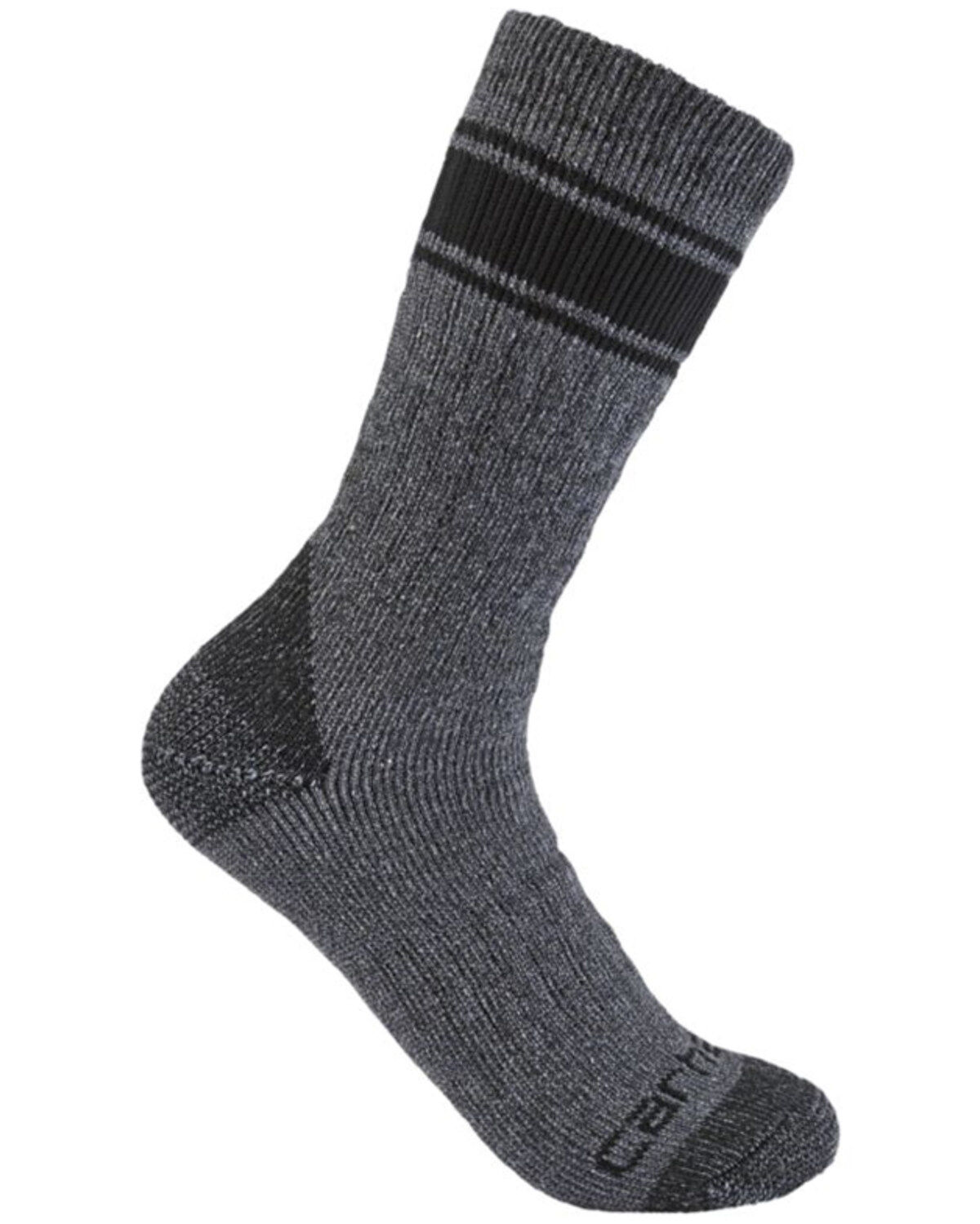 Men's Carhartt Black & Gray 4-pack Heavyweight Crew Socks