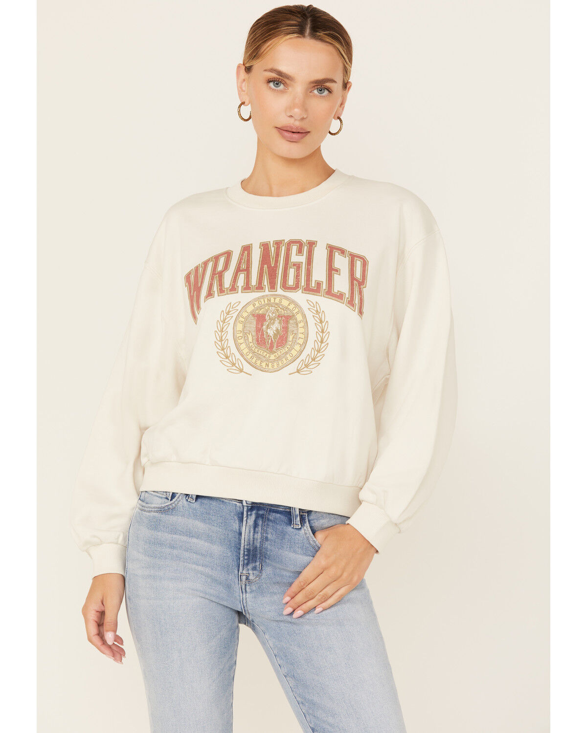 Women's Wrangler Modern Oversized Logo Crewneck Sweatshirt